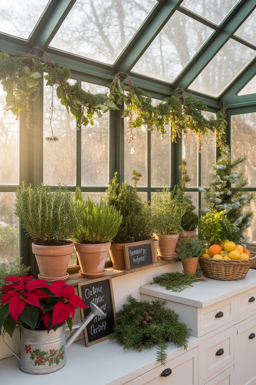 Christmas Greenhouse Kitchen