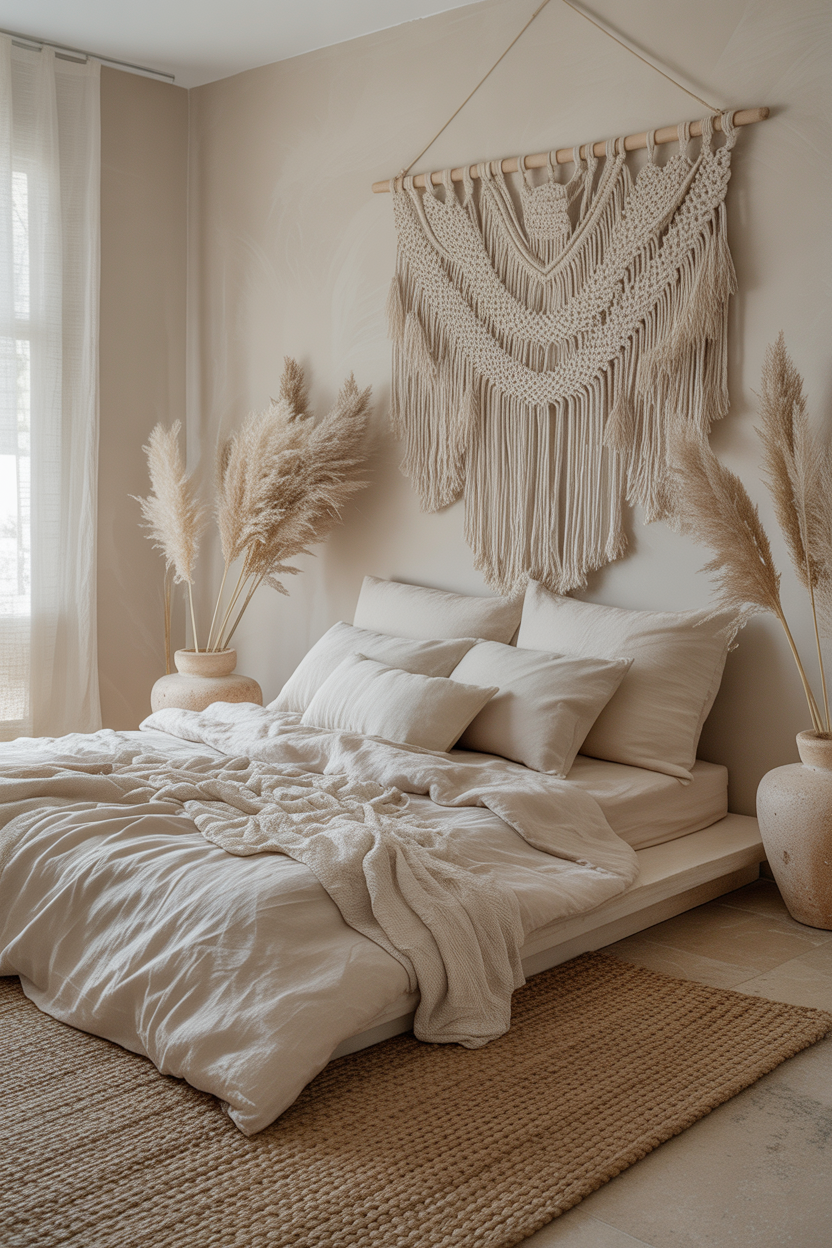 Minimalist Neutral Boho Sanctuary