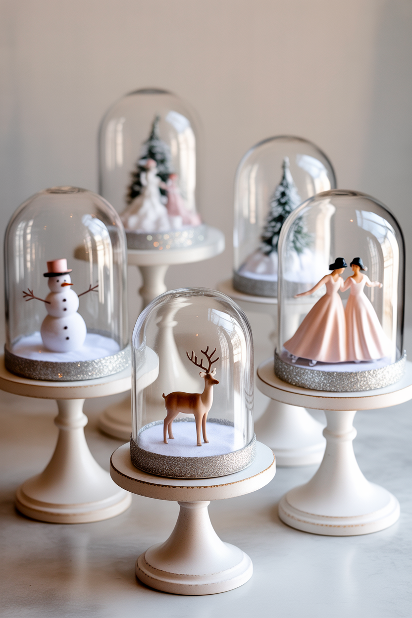 Winter Wonderland Glass Domes