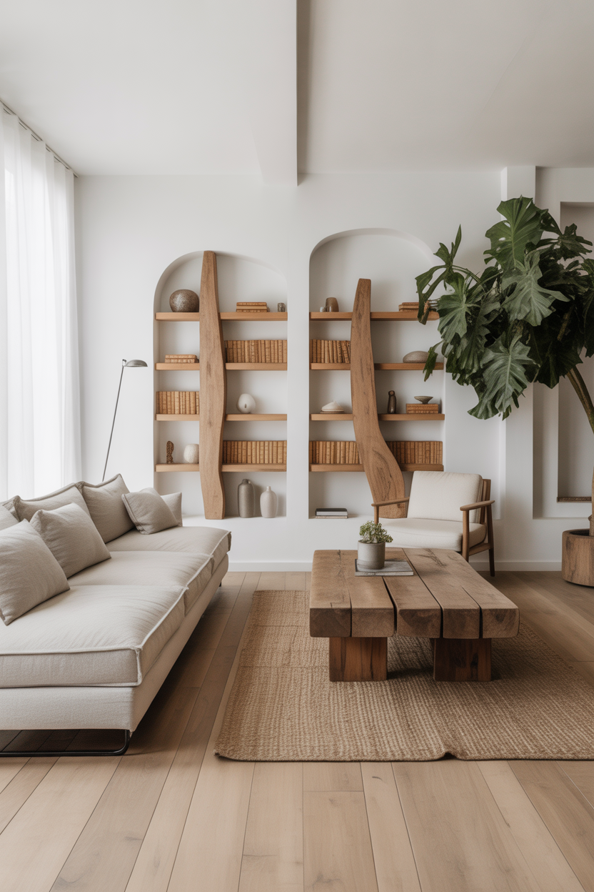 Wood and White Harmony