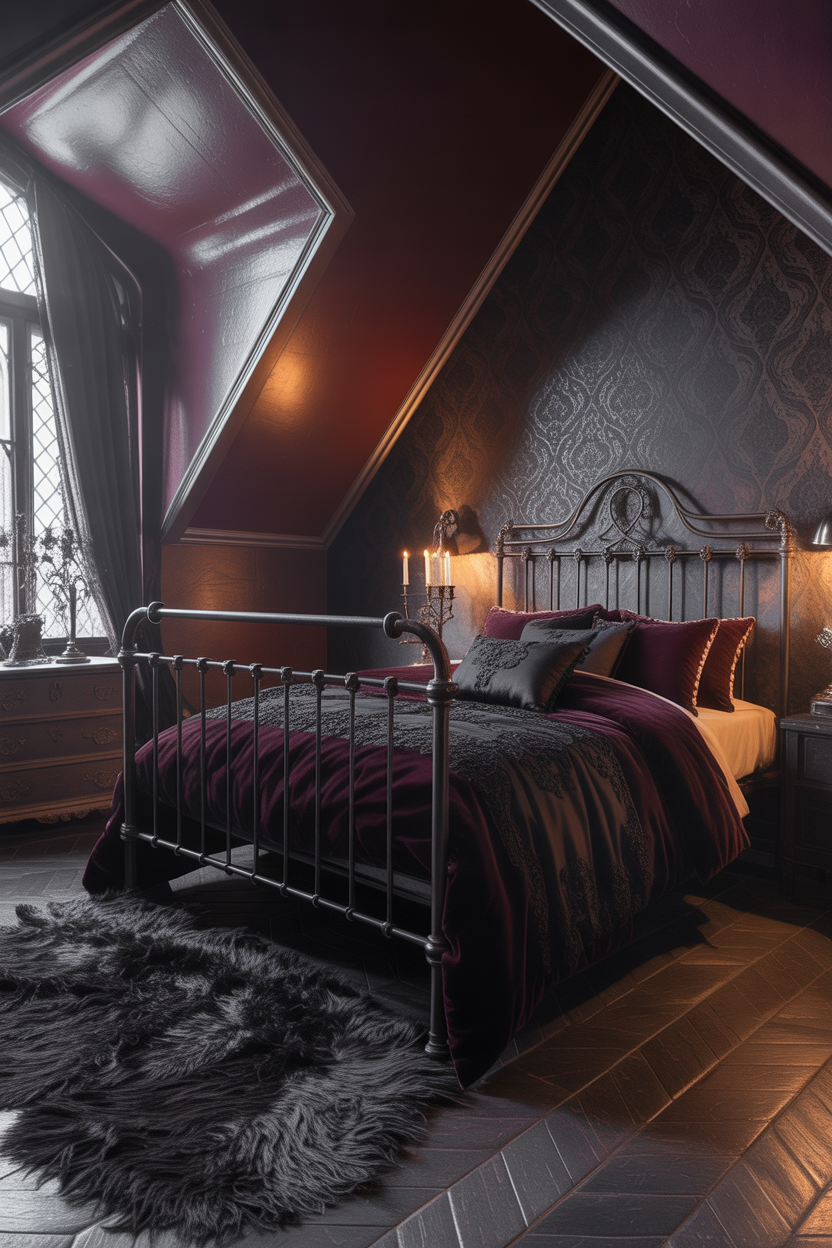 Gothic Attic Bedroom