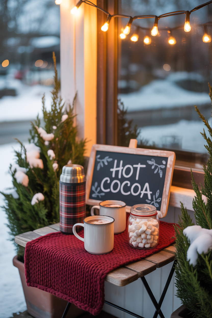 Hot Cocoa Stand Porch Corner