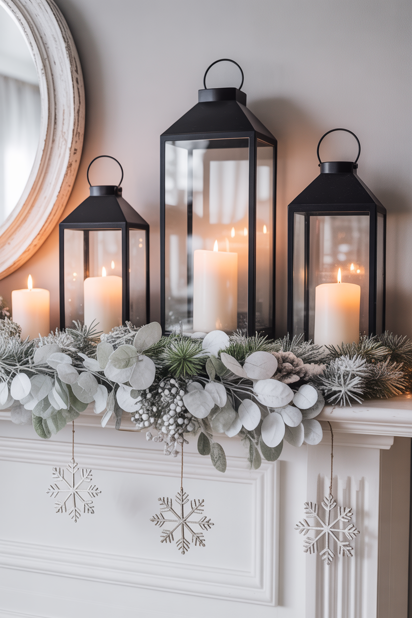 Snowy Lantern Serenity