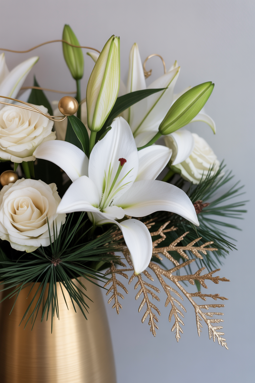 Elegant Gold & White