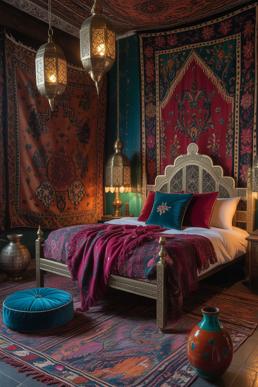 Moroccan-Inspired Boho Bedroom