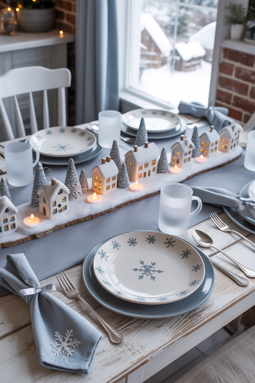 Snowy Village Charm
