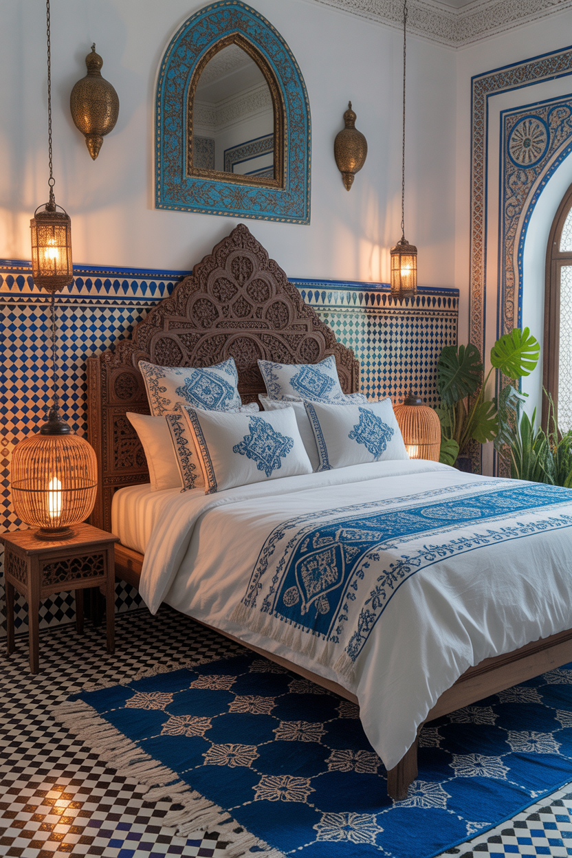 Blue and White Moroccan Inspiration