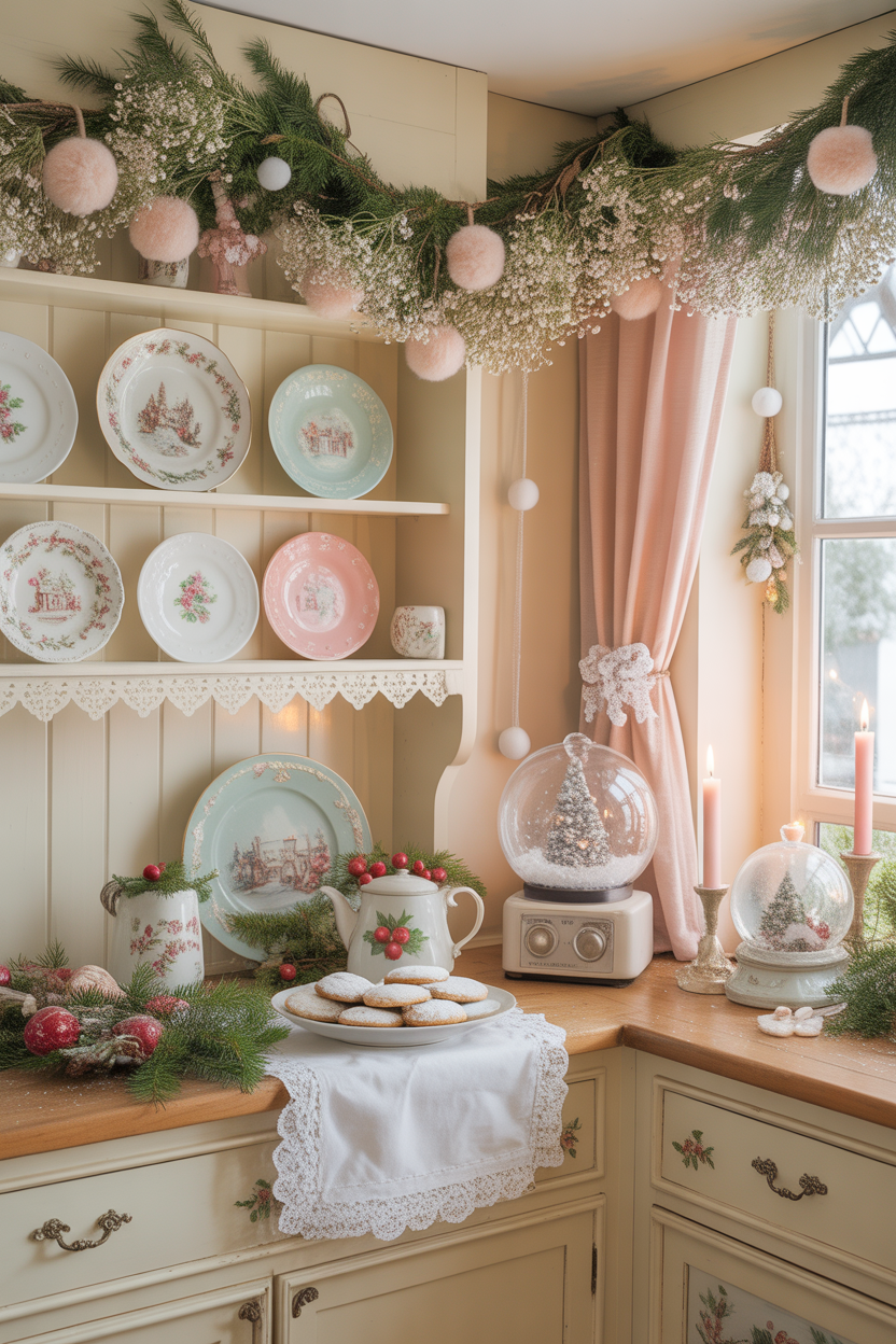 Cottagecore Christmas Kitchen
