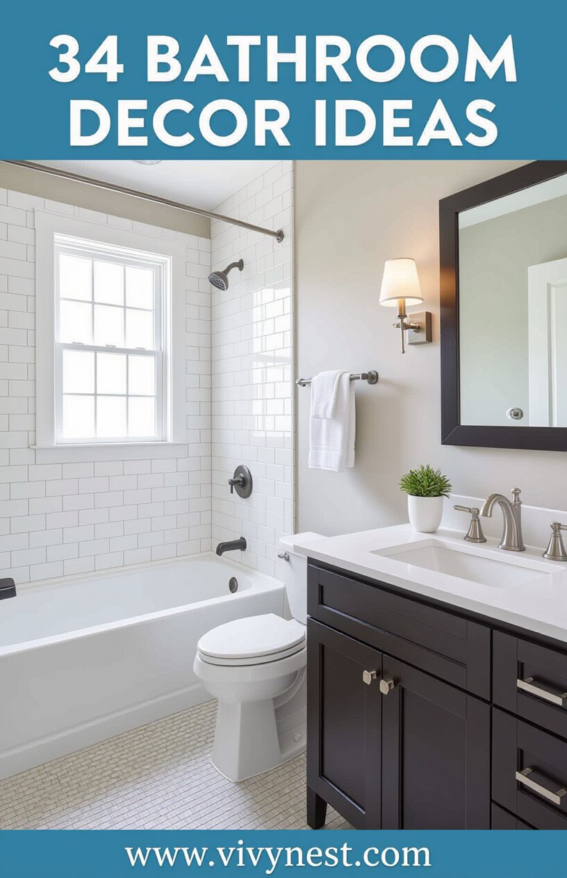 34 Bathroom Decor Ideas