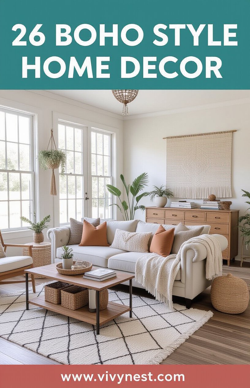 26 Boho Style Home Decor