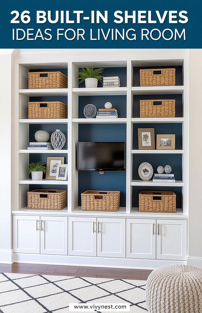 26 Built-In Shelves Ideas for Living Room – VivyNest
