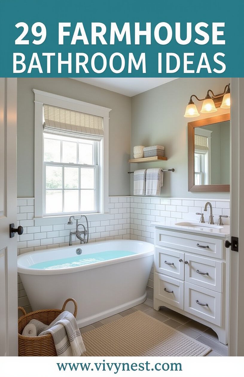 29 Farmhouse Bathroom ideas