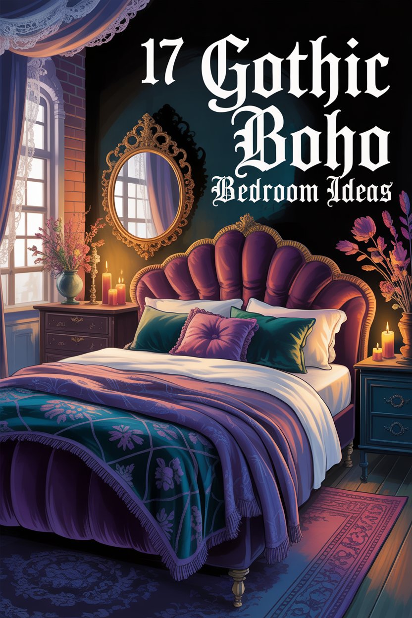 17 Gothic Boho Bedroom Ideas