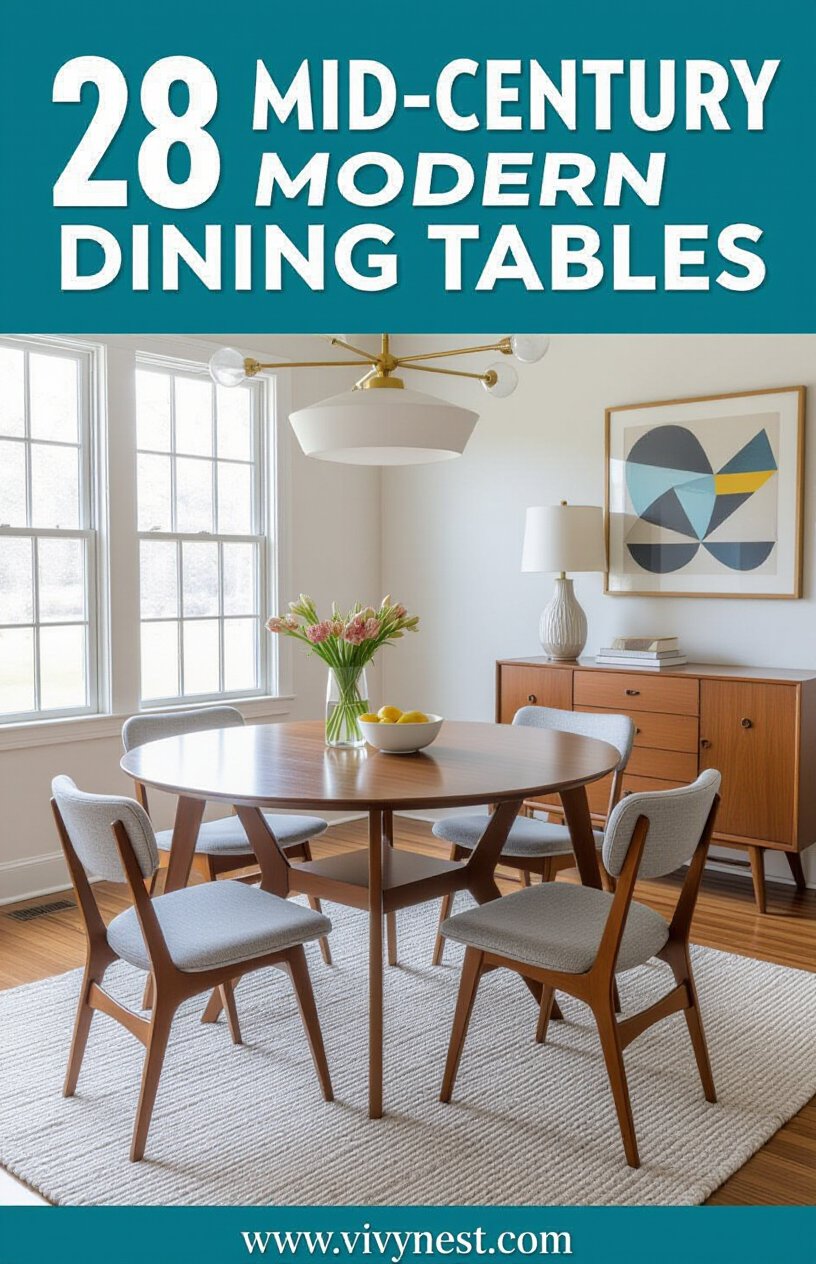 28 Mid-Century Modern Dining Tables