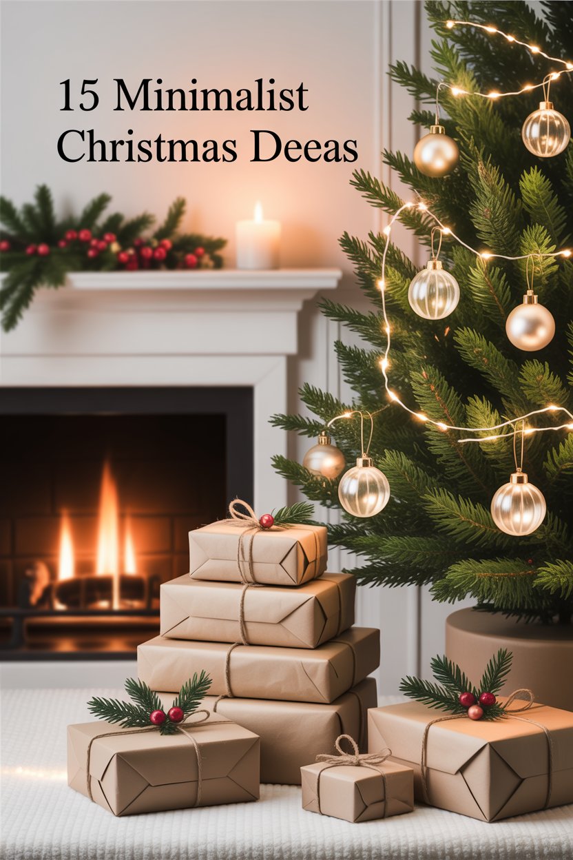 15 Minimalist Christmas Decor Ideas