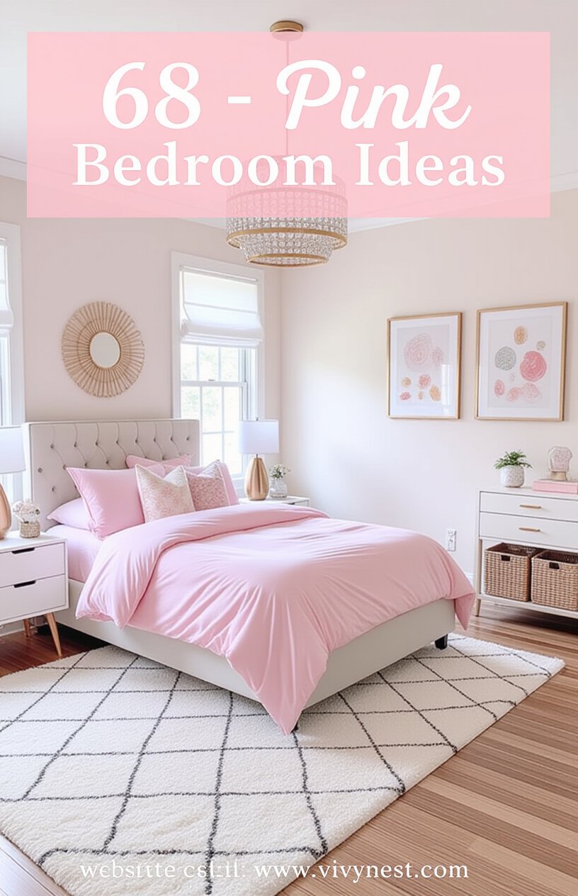 68 Pink Bedroom Ideas
