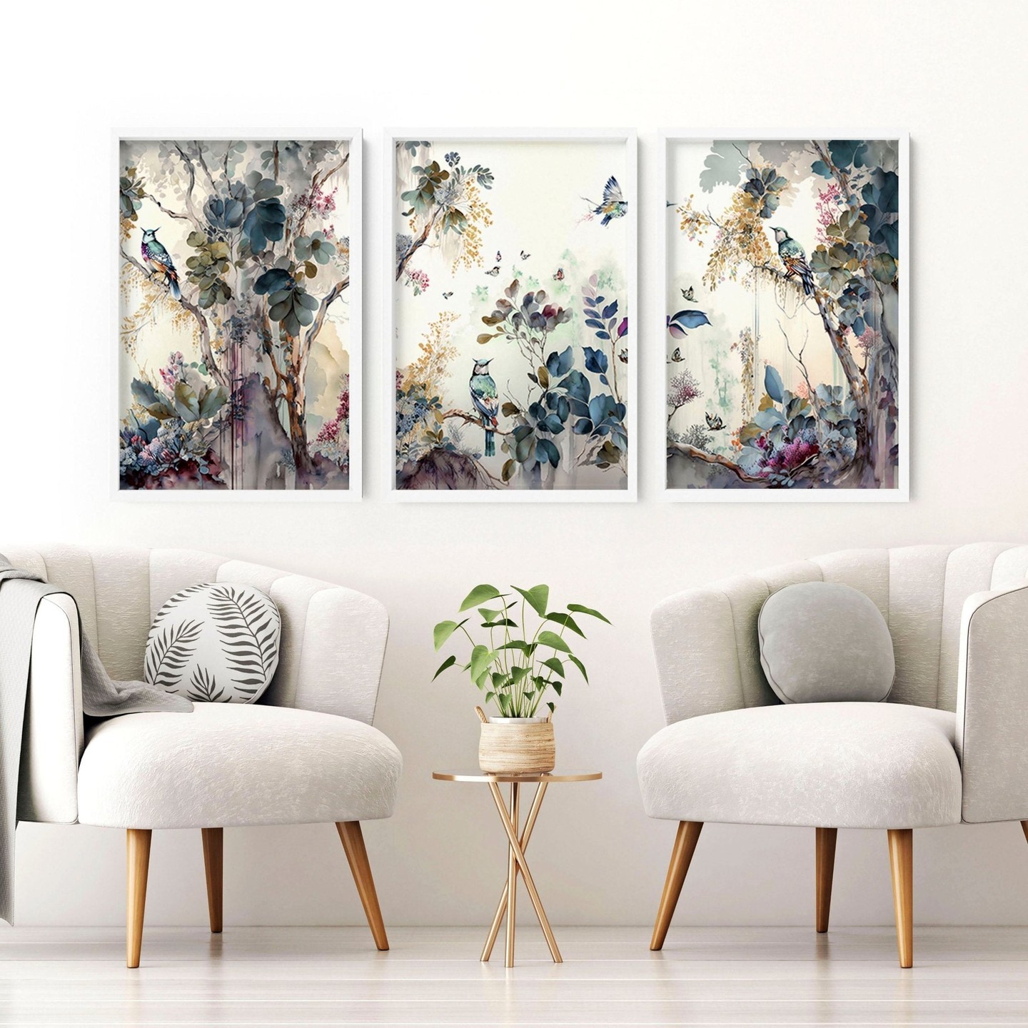 5. a Tapestry Of Time: Vintage Clock and Golden Frame Collage on Navy