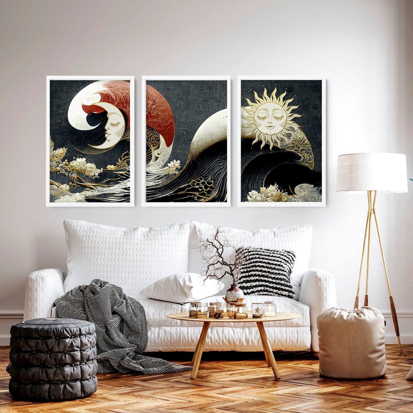 22. a Tapestry Of Rustic Charm with a Single Blooming Orchid