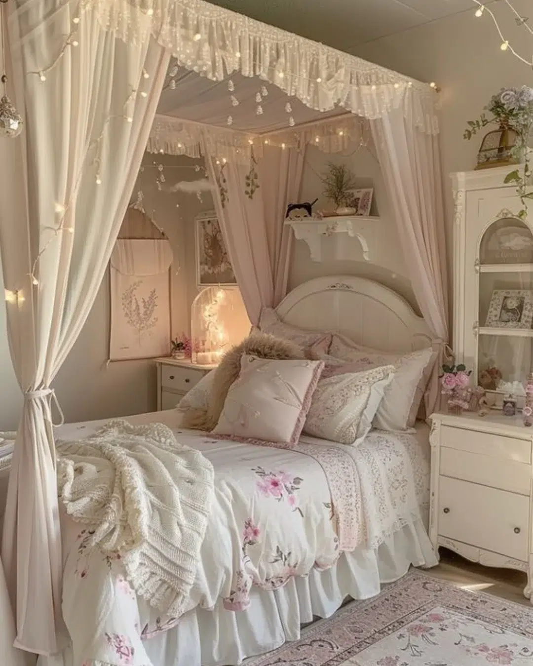3. Soft Lavender Dreamscape with Moonlit Accents on a Cozy Nook