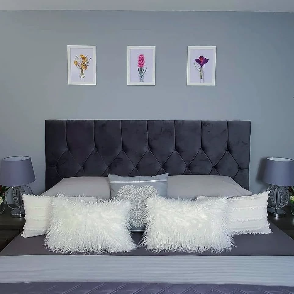 44. the Moonlit Whisper Of Charcoal and Silver In a Bedroom Retreat