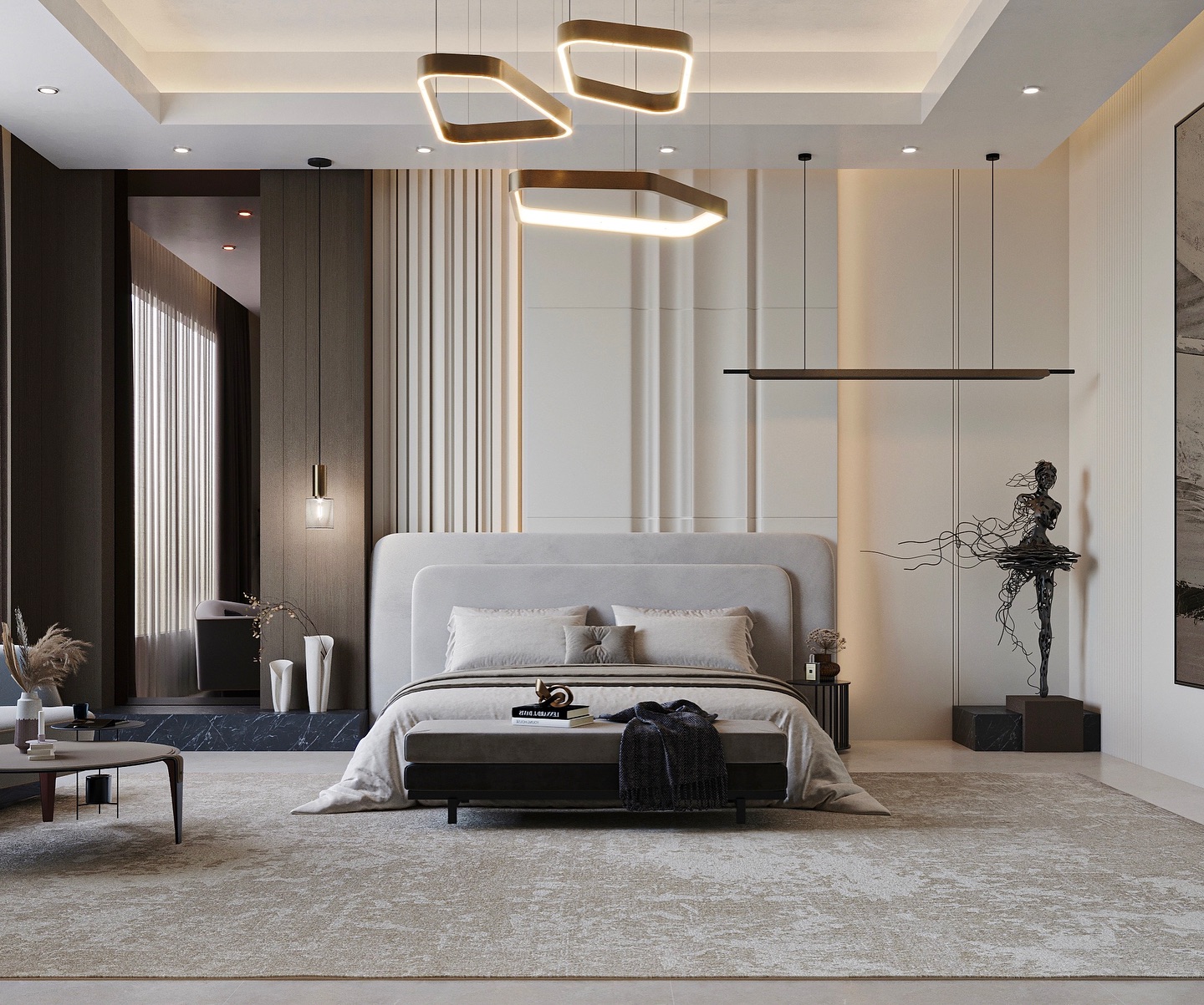 18. the Moonlit Tranquility Of a Canopy Bed with Tasseled Throws