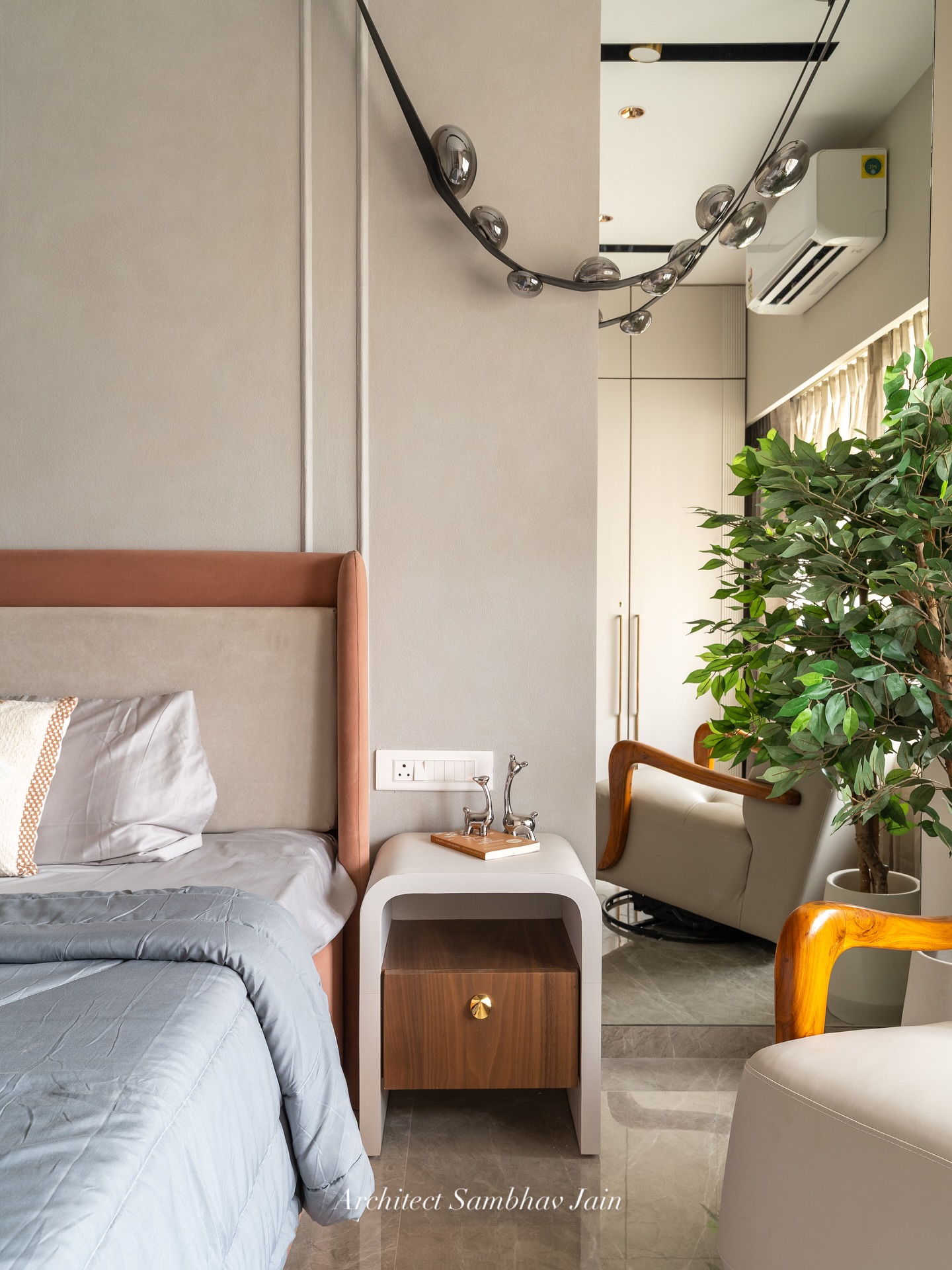 14. Moonlit Bamboo Forest Bedroom with Hammock Swing