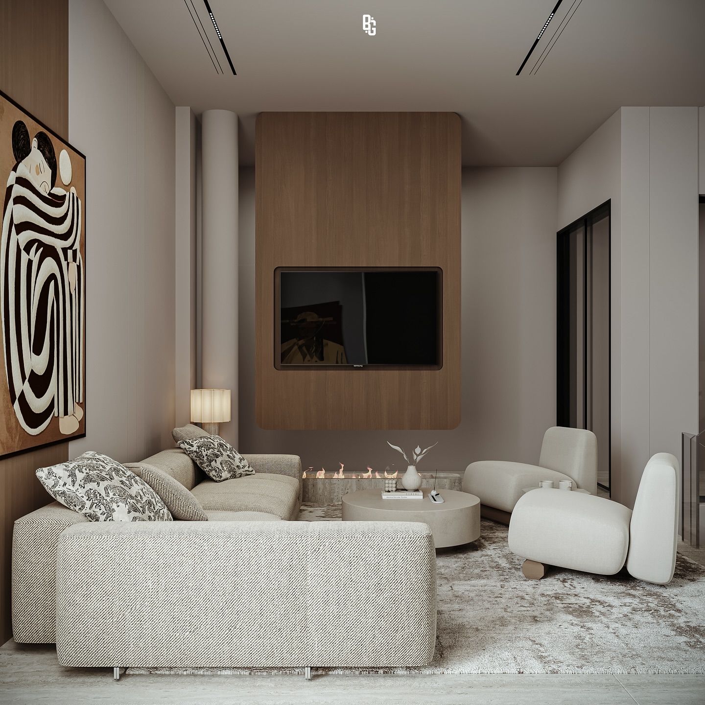 26. a Tapestry Of Indigo and Amber: the Living Room with a Persian Soul