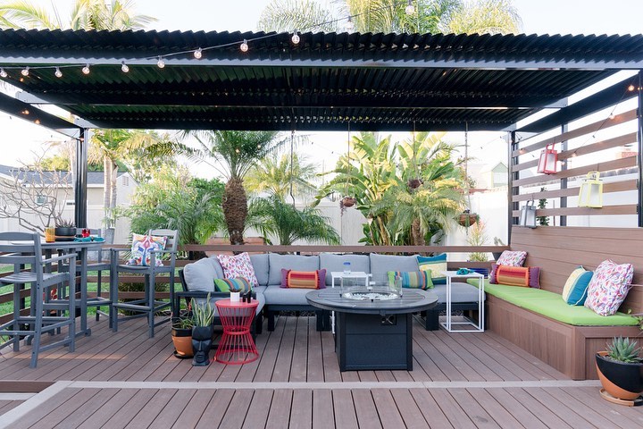 5. Sun-dappled Terracotta Haven with Vibrant Bougainvillea Canopy