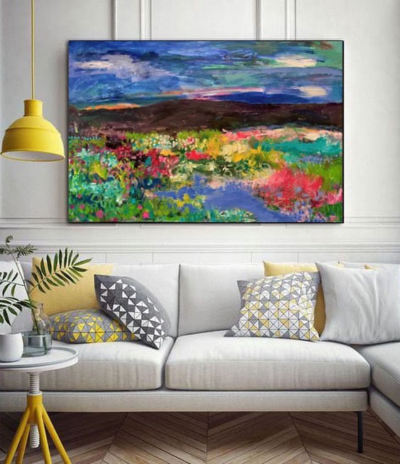 12. Sunlit Serenity: a Macrame Dreamcatcher with Hanging Succulents Above the Couch