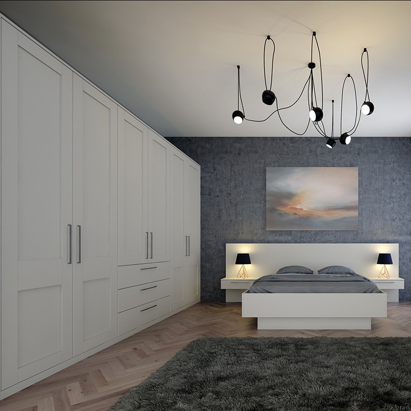 5. Moonlit Serenity: the Cascading Silver Curtains Of a Tranquil Grey Bedroom