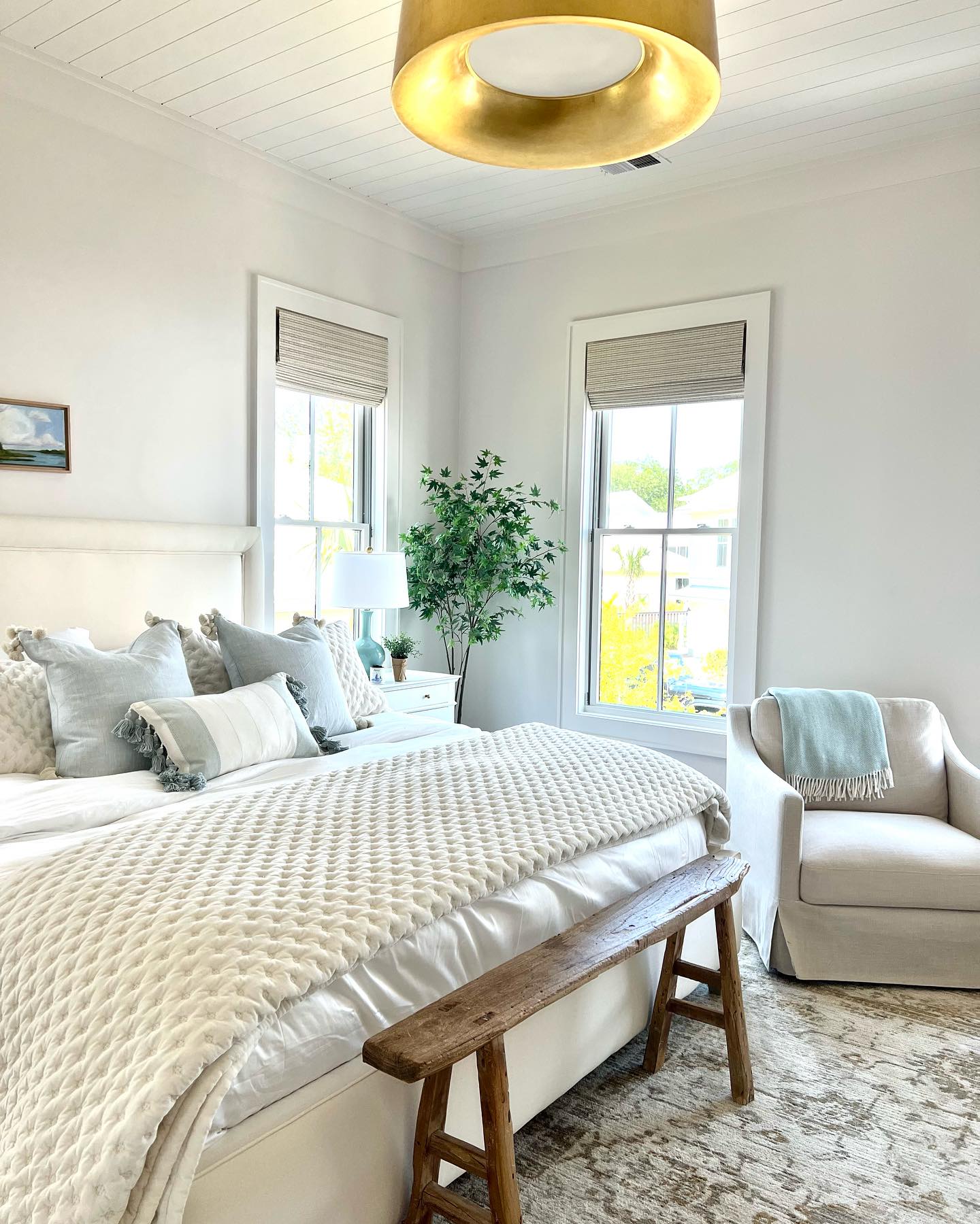 47. the Whispering Seashell Canopy Over Coastal Linens