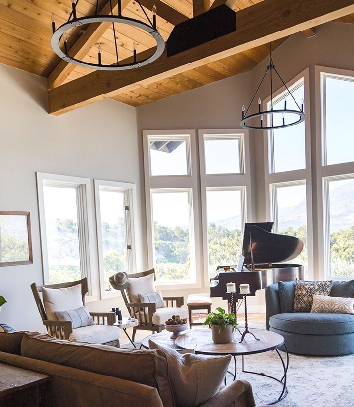 21. the Mesquite Wood Console and Ochre Leather Chair Contrast