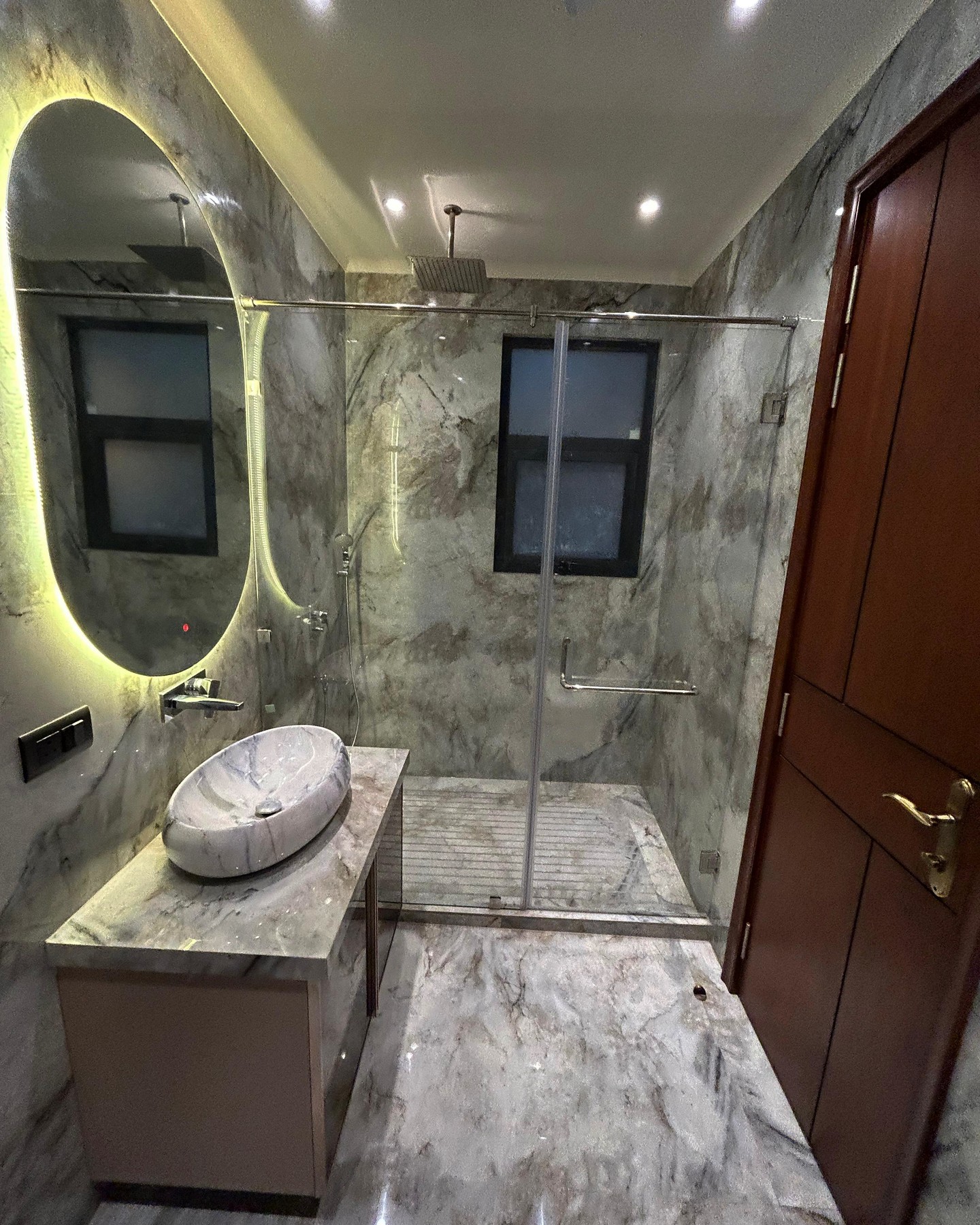 5. the Midnight Blue Mosaic and Freestanding Tub Oasis