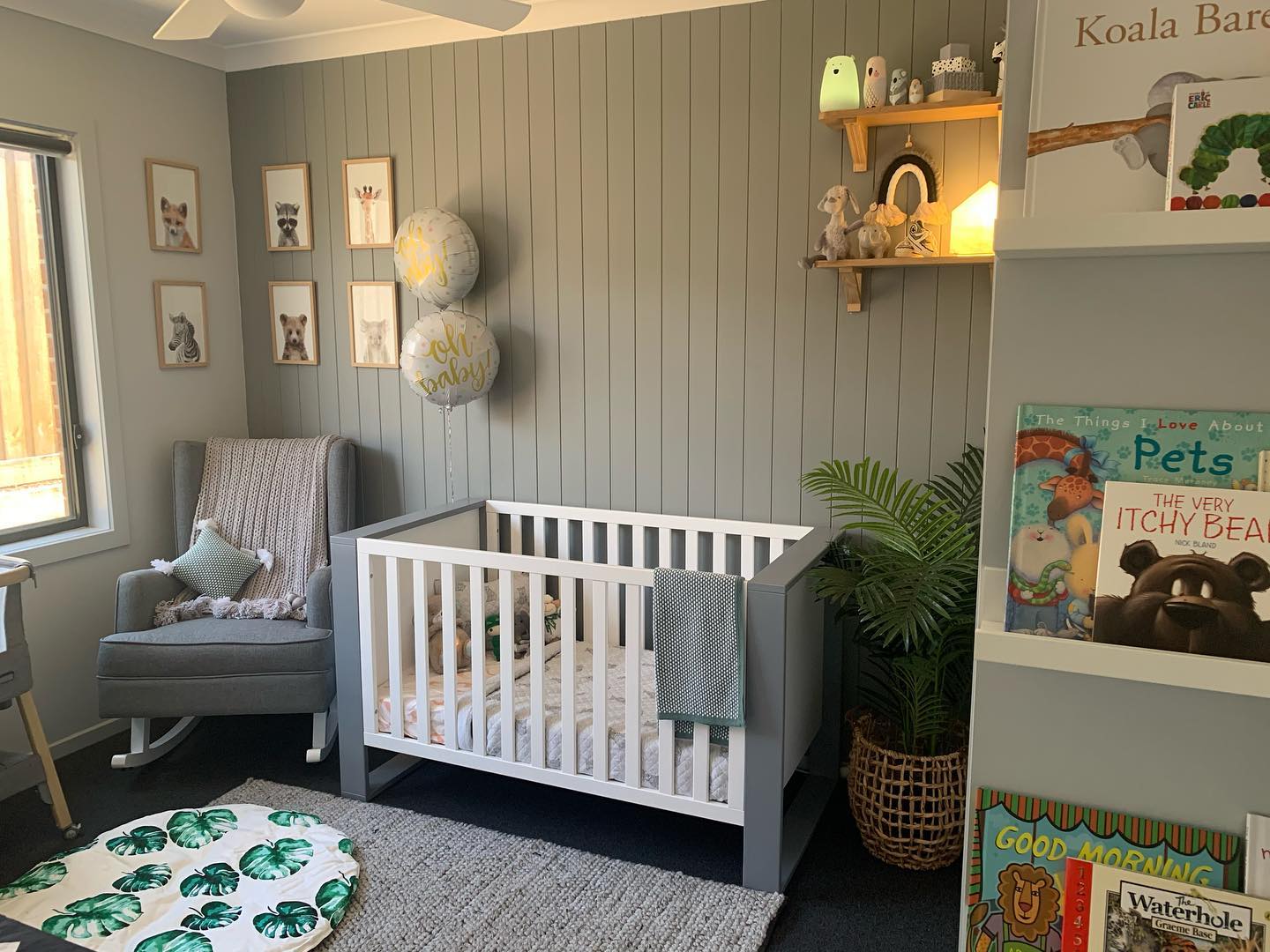 14. Soft Sage Serenity: a Nursery with a Canopy Of Stars and Woven Textures
