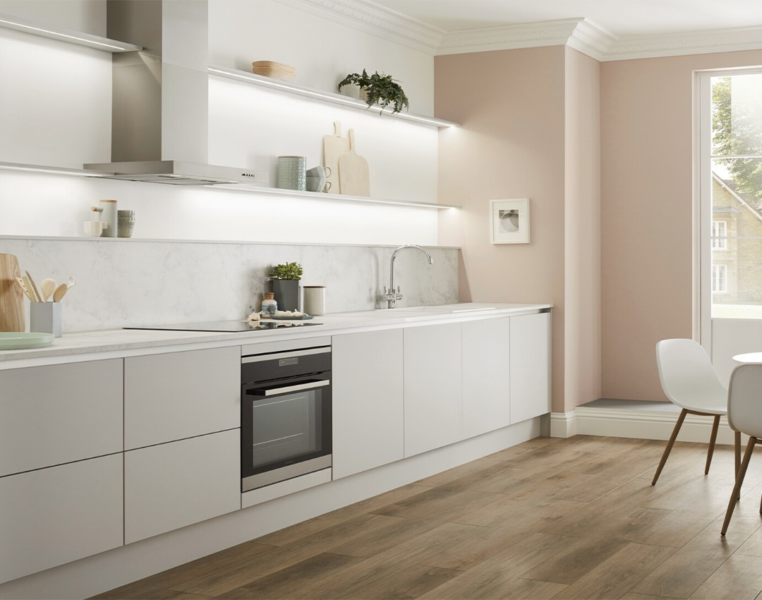 54. Cobalt Cabinets and Copper Accents: a Retro Kitchen Reimagined