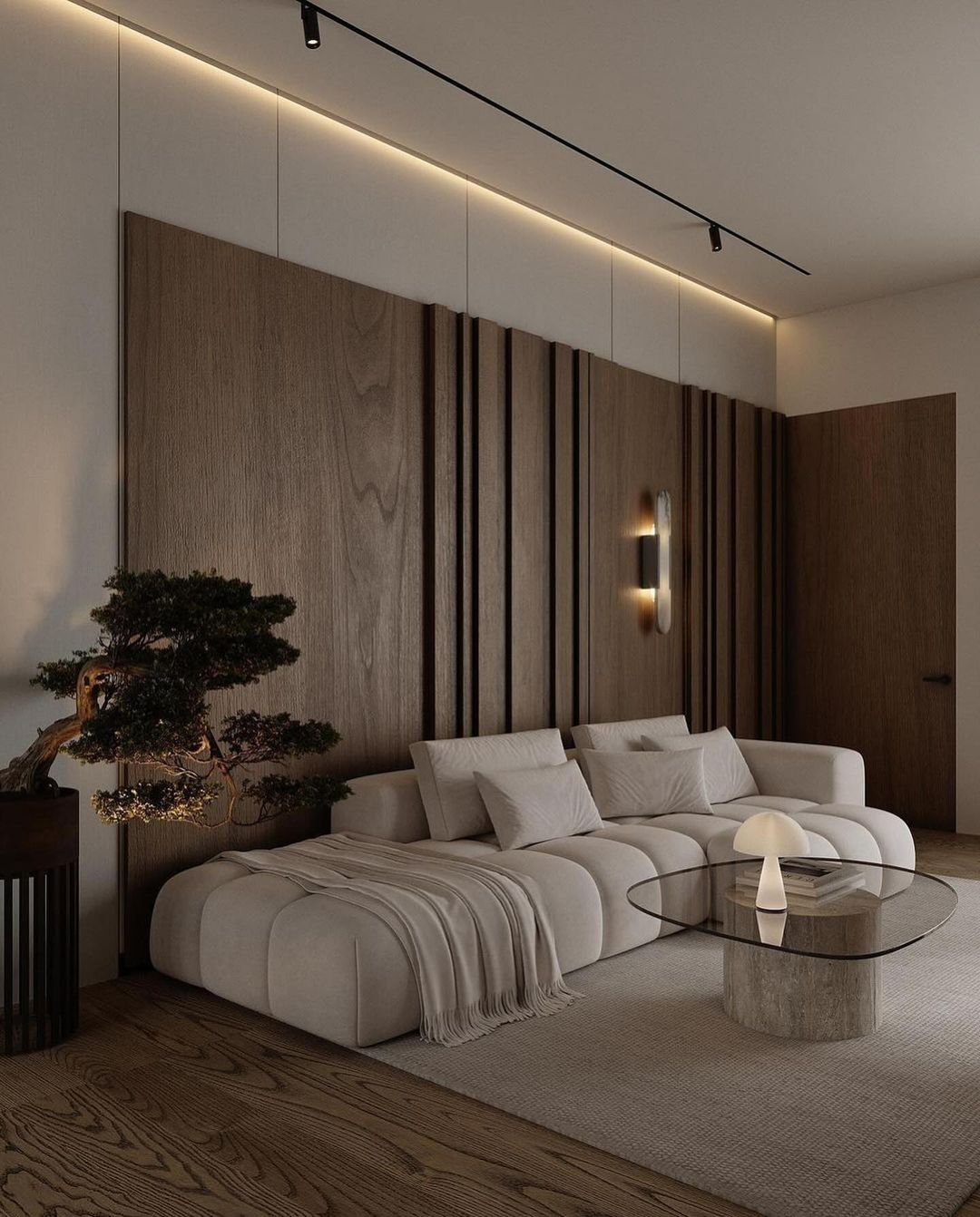24. a Symphony Of Textures: Woven Baskets and Geometric Throws on Neutral Canvas