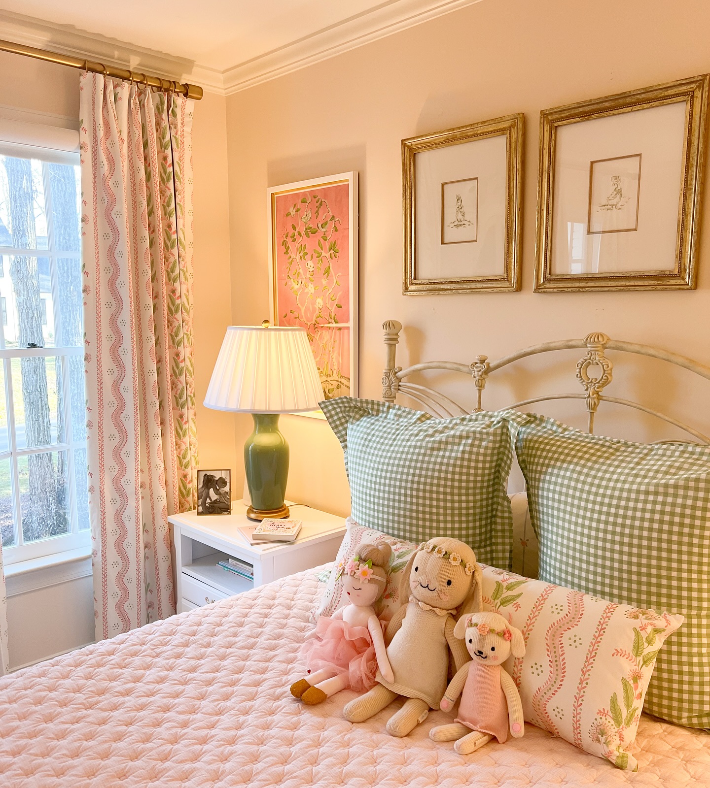15. Soft Blush Canopy and Crystal Chandelier Fusion
