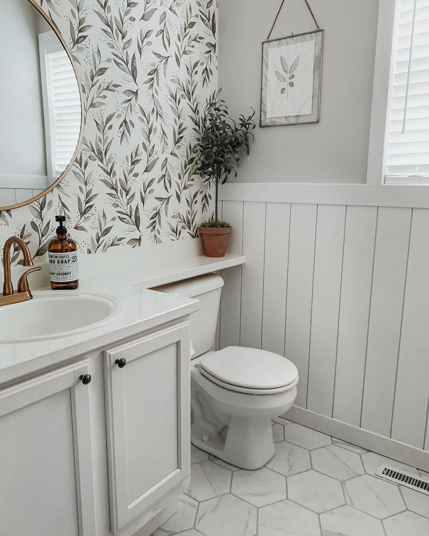 1. Shiplap and Copper Accents Create a Rustic Haven with Industrial Edge