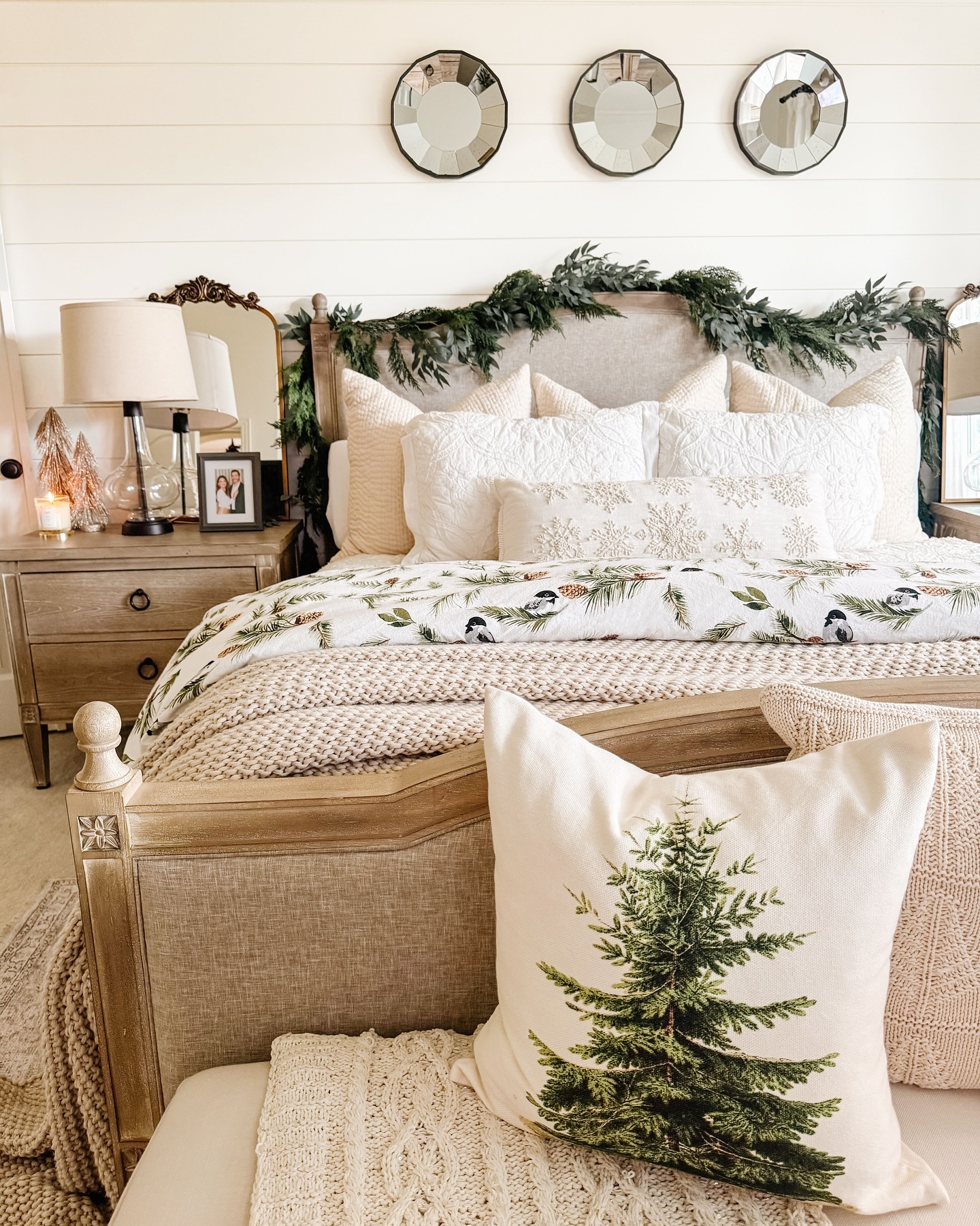 1. Vintage Typewriter on Repurposed Ladder Shelf In Rustic Farmhouse Bedroom