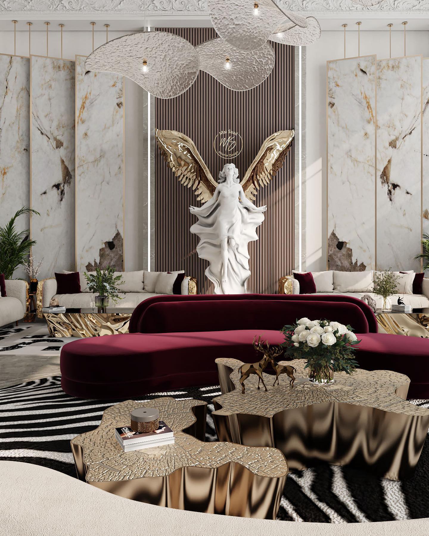 25. a Symphony Of Emerald and Onyx: the Geometric Glass Coffee Table