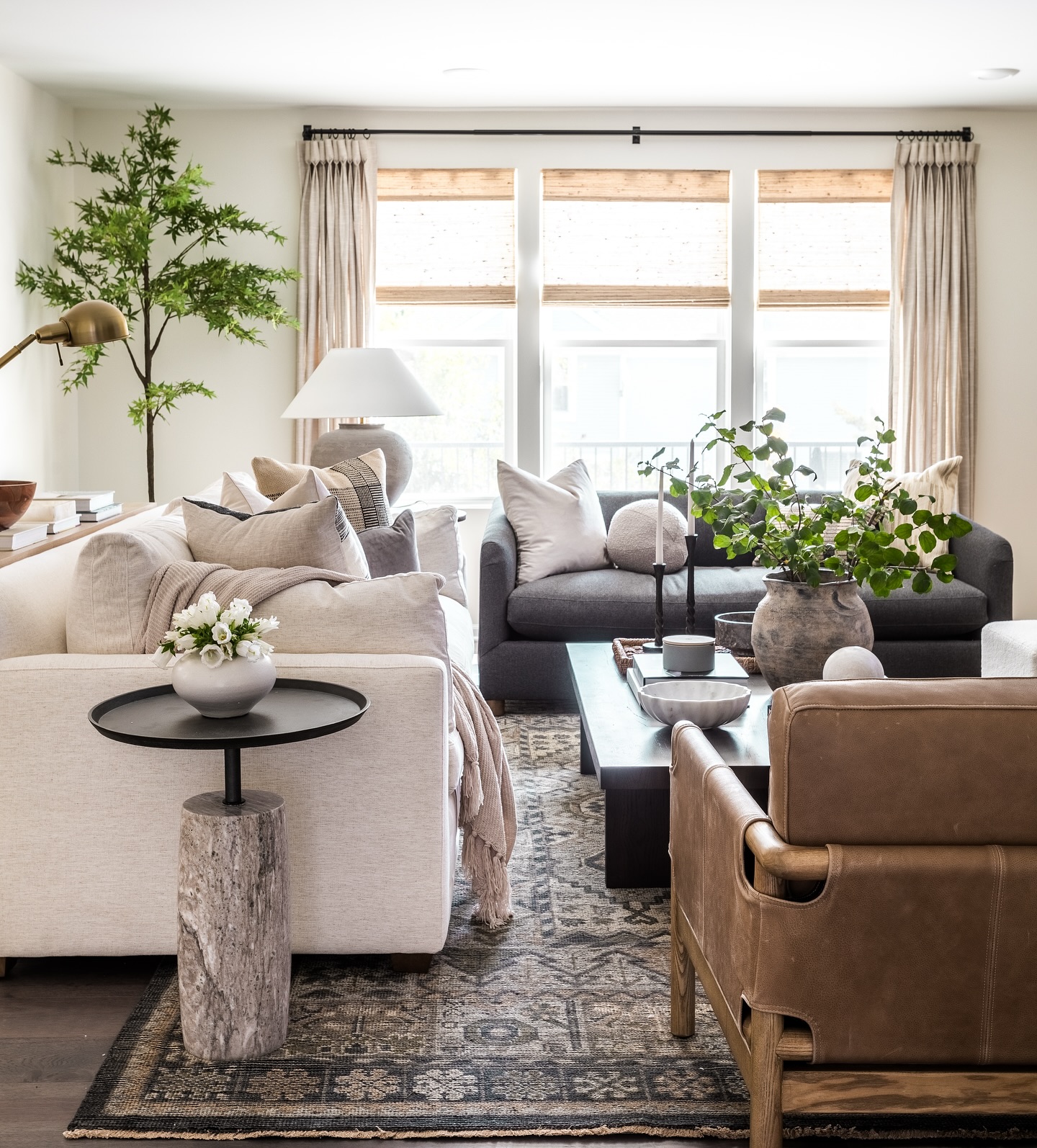 36. Cozy Nook with a Sunlit Reading Chair and Vintage Clockwork Charm