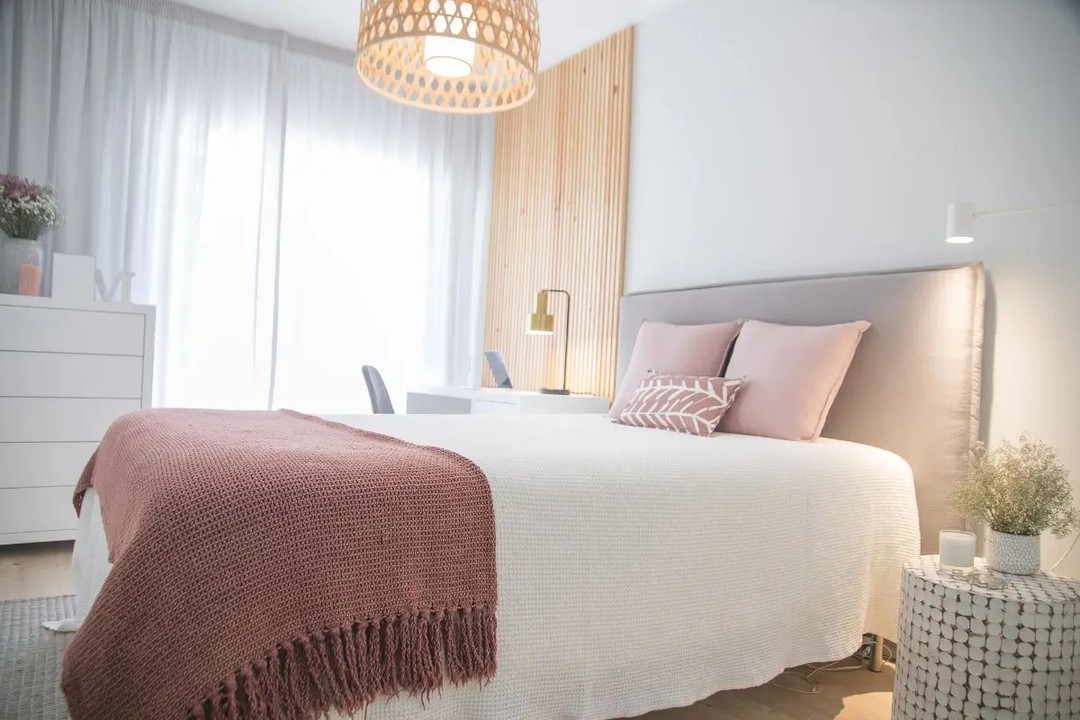 21. Moonlit Lavender Dreams: a Bedside Nook with a Violet Glow