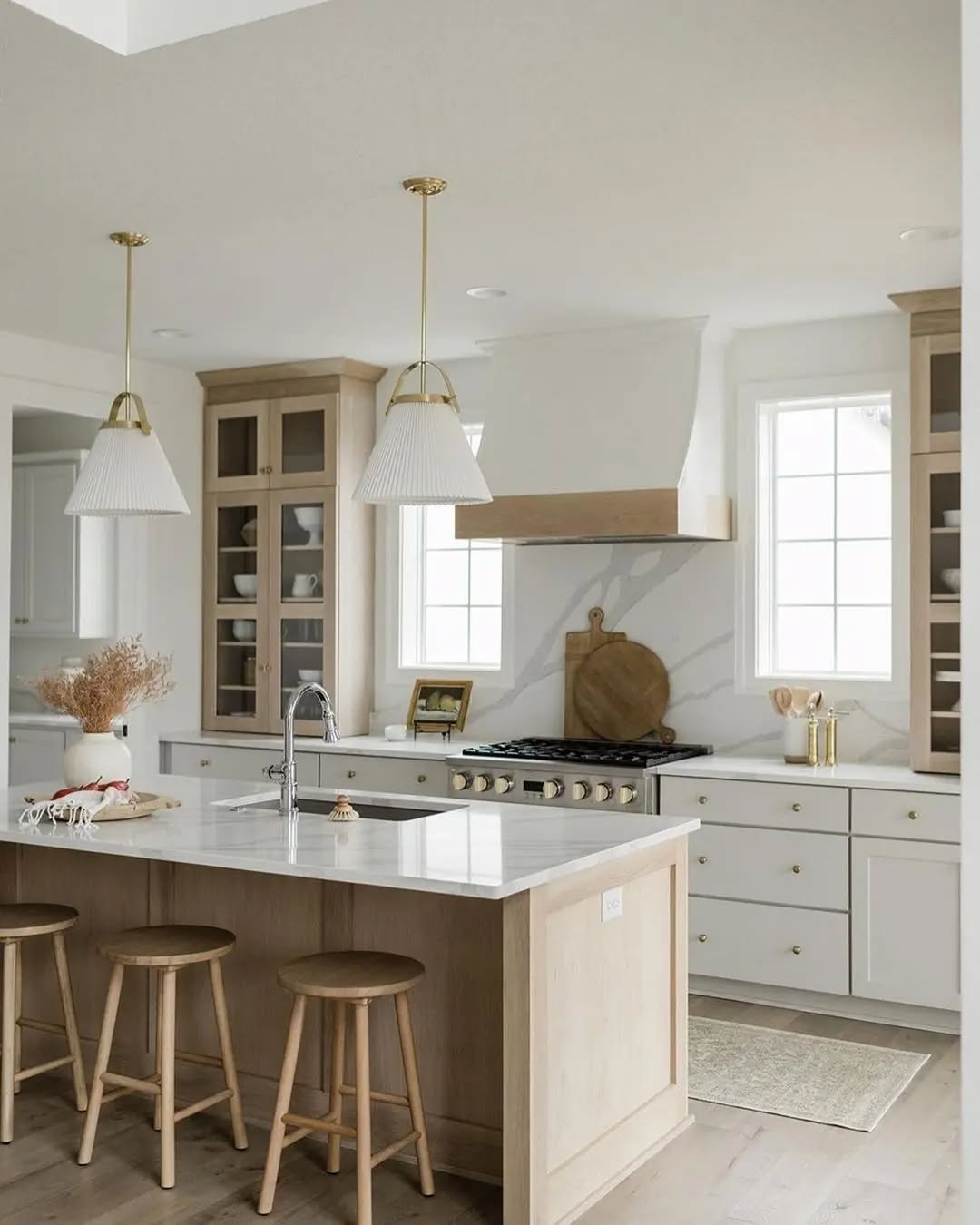 4. a Sunlit Sage Green Retreat with Geometric Copper Accents