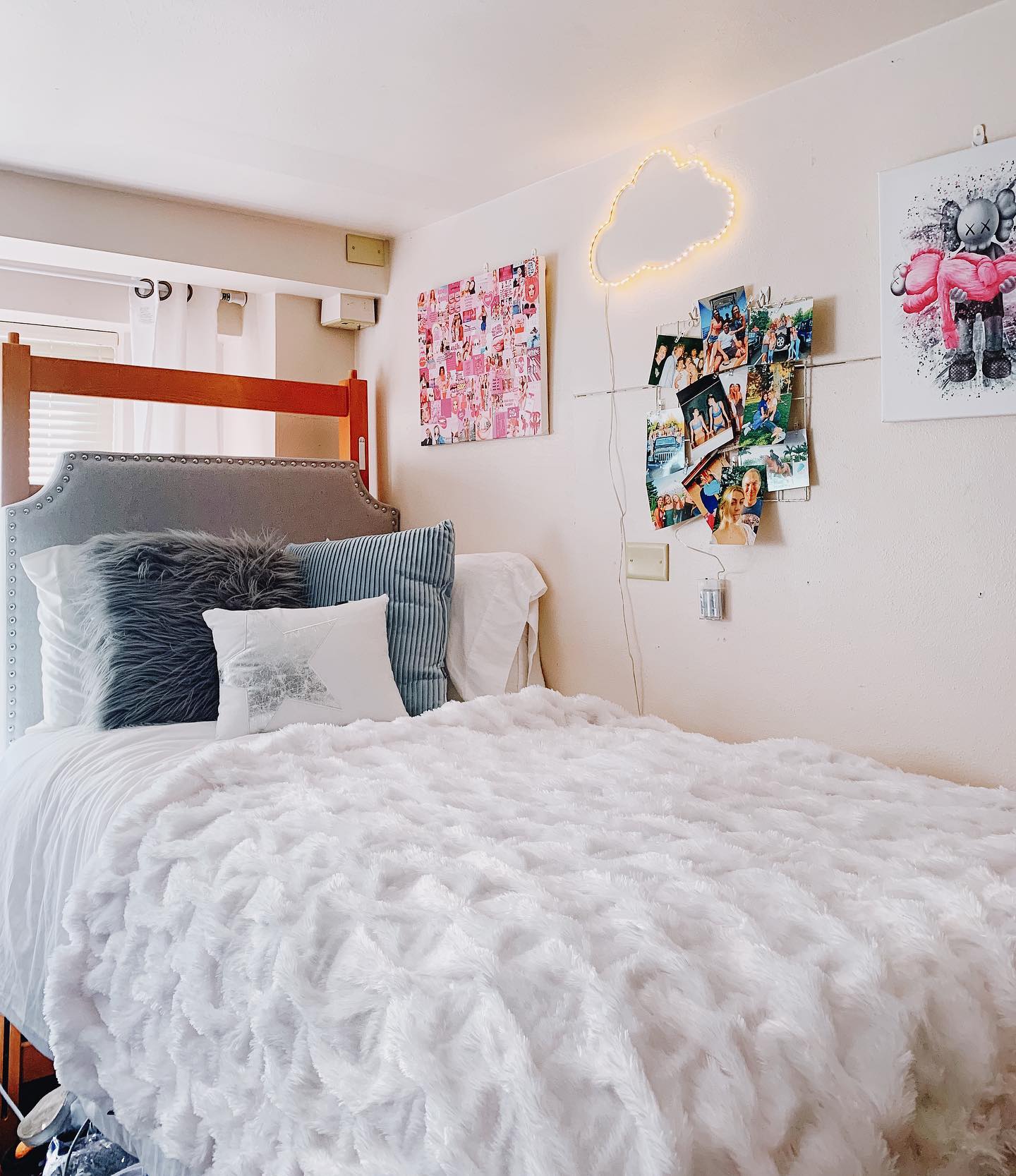 1. Cozy Nook with Geometric Wall Art and Boho Tapestry