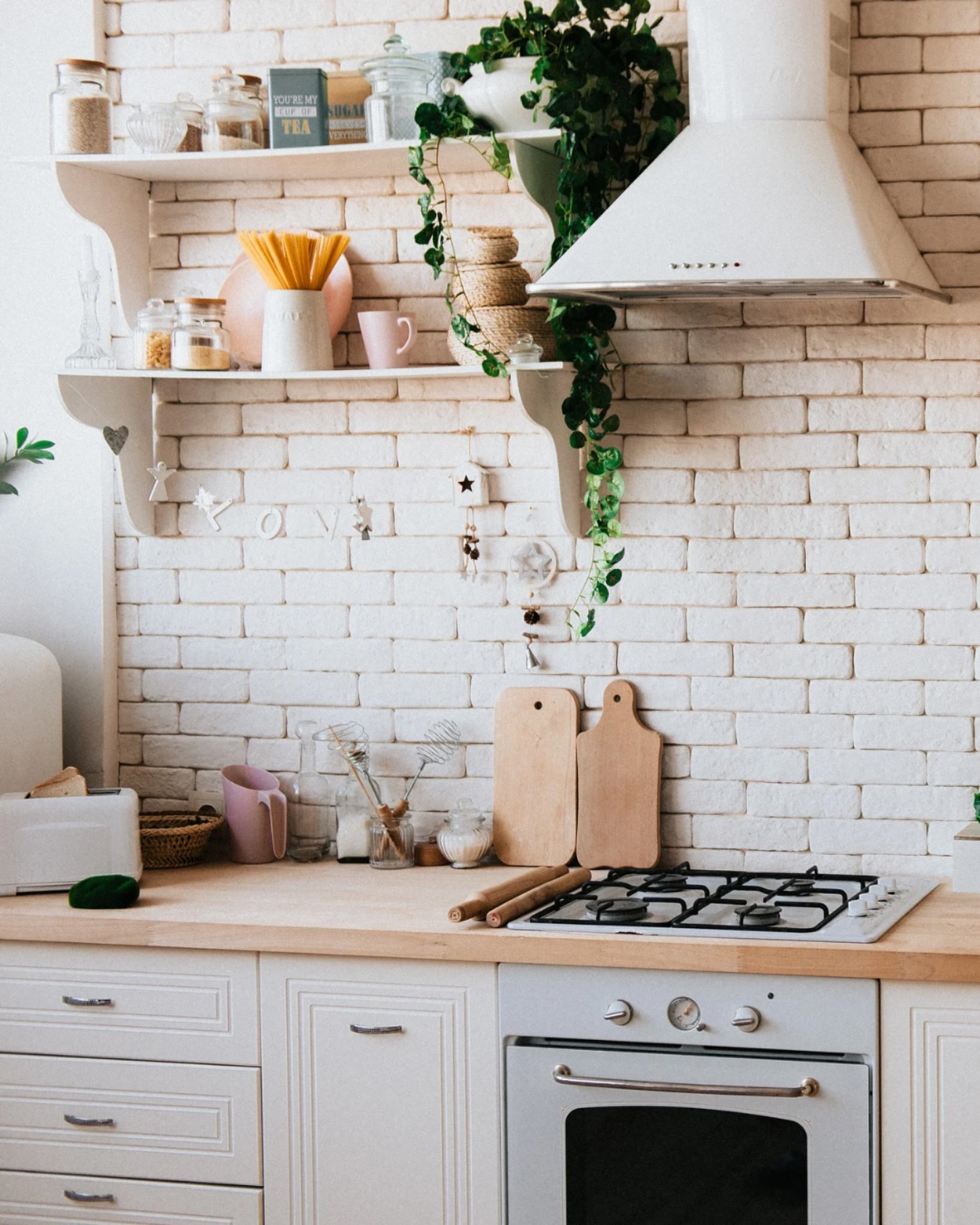 10. Tangerine Dream: Moroccan Fish Scale Tiles with Gold Accents