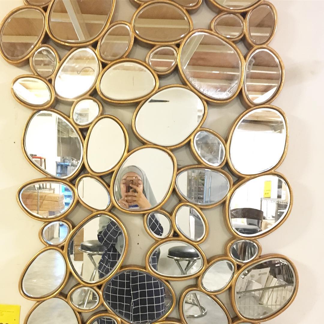 7. a Cascade Of Mirrors Reflecting Vintage Charm and Modern Geometry