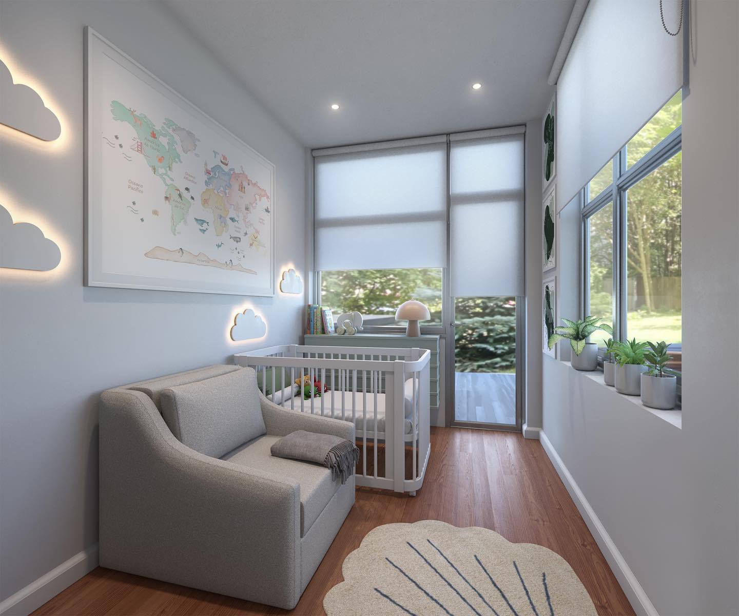 23. the Soft Glow Of a Single Star: a Minimalist Nursery with a Celestial Touch