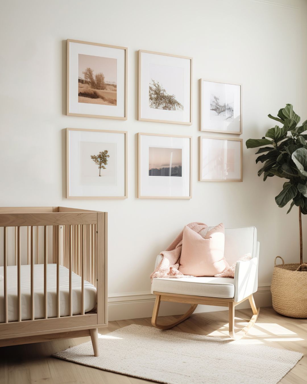 21. the Geometric Serenity: Triangular Shelves and Monochrome Mobiles In a Nursery