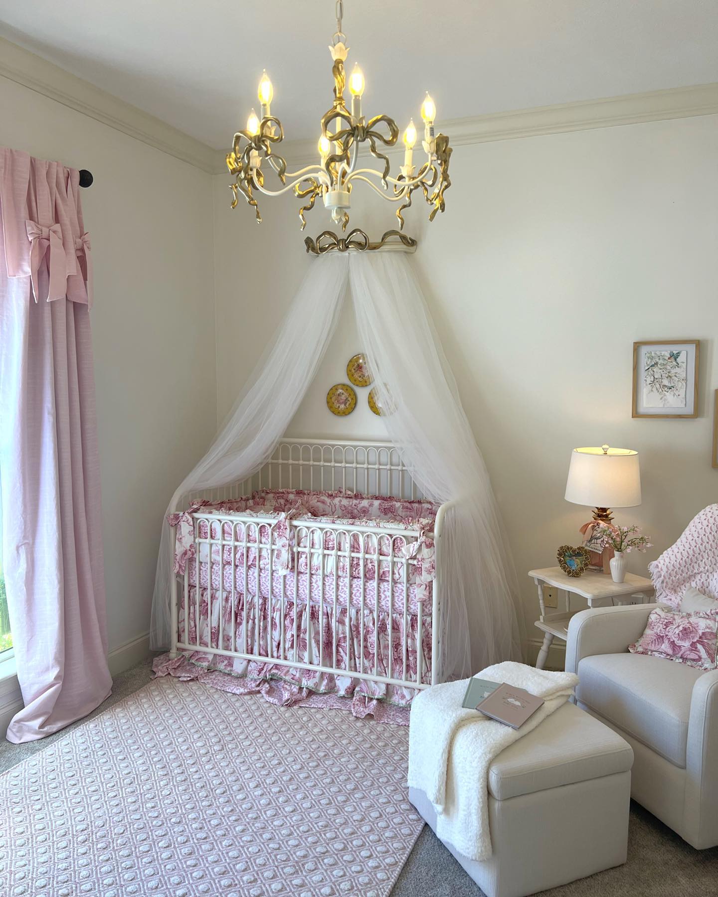 2. Twinkling Starlight Mobile Above a Cozy Crib Nook