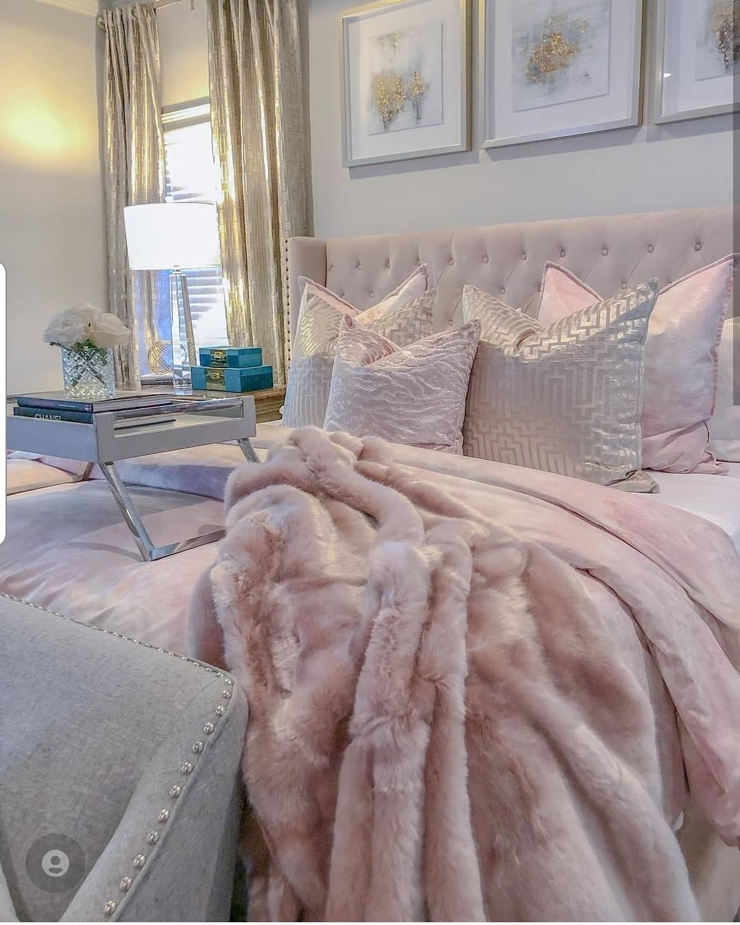 45. Soft Peony Petals and Vintage Lace Canopy In a Pink Haven